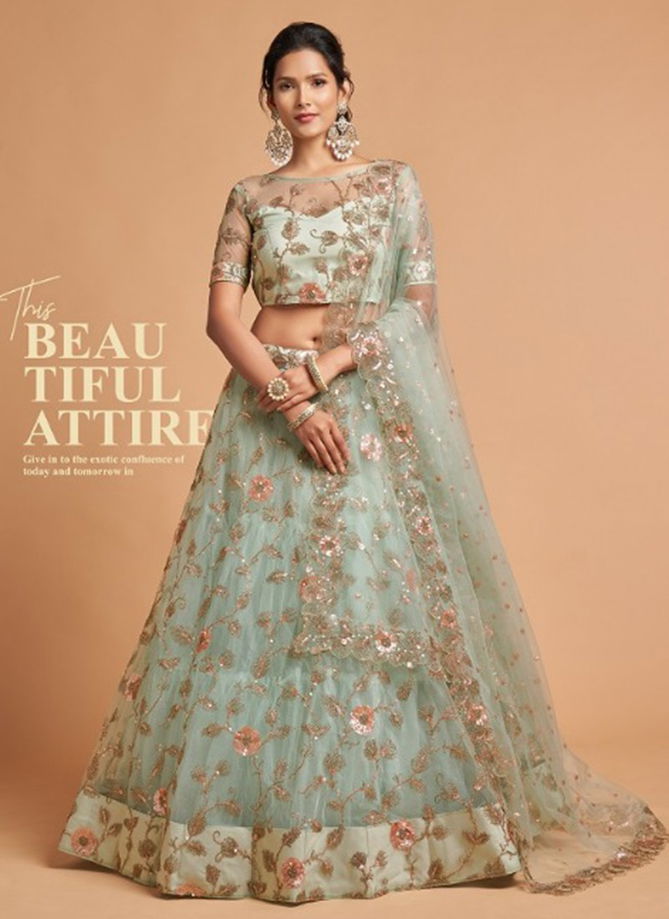 Romantic Vol 2 Zeel Party Wear Net Wholesale Lehenga Choli Collection